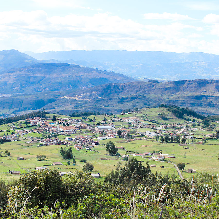 Vista panorámica de Tópaga.