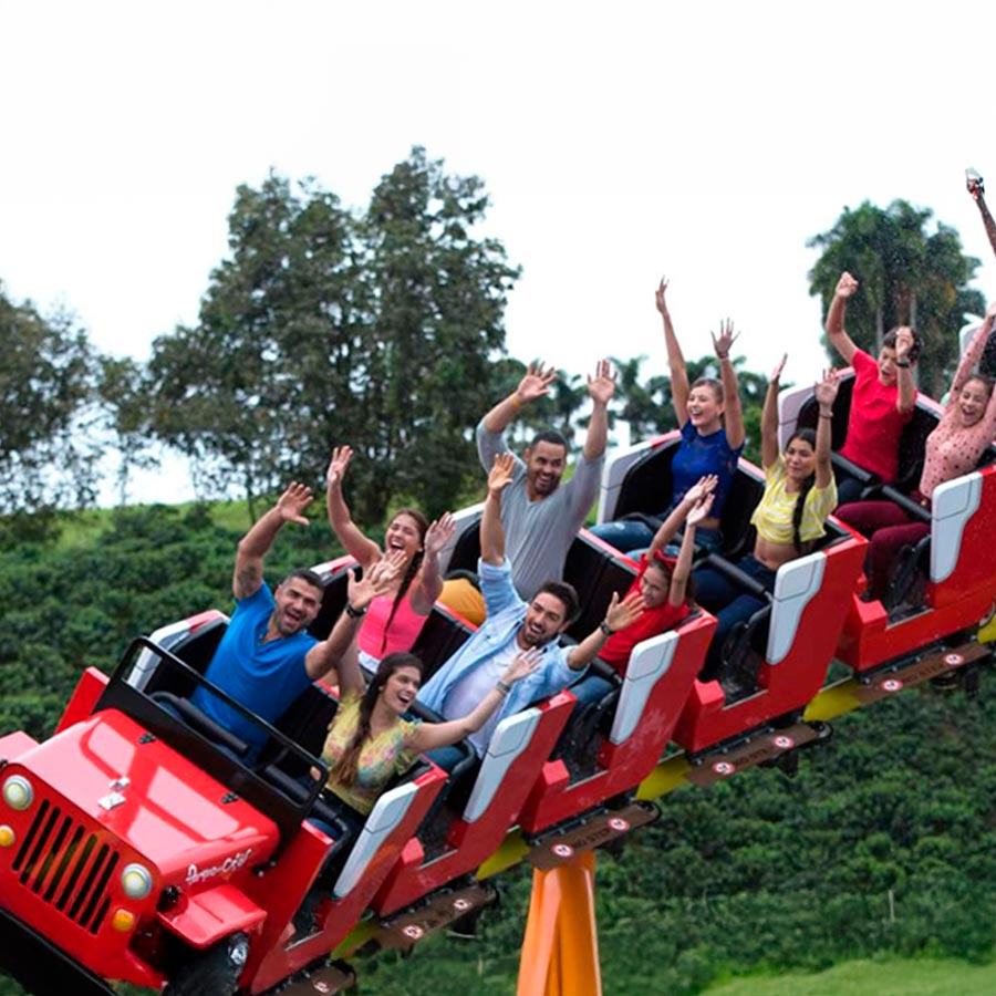 Montaña Rusa en el Parque del Café.