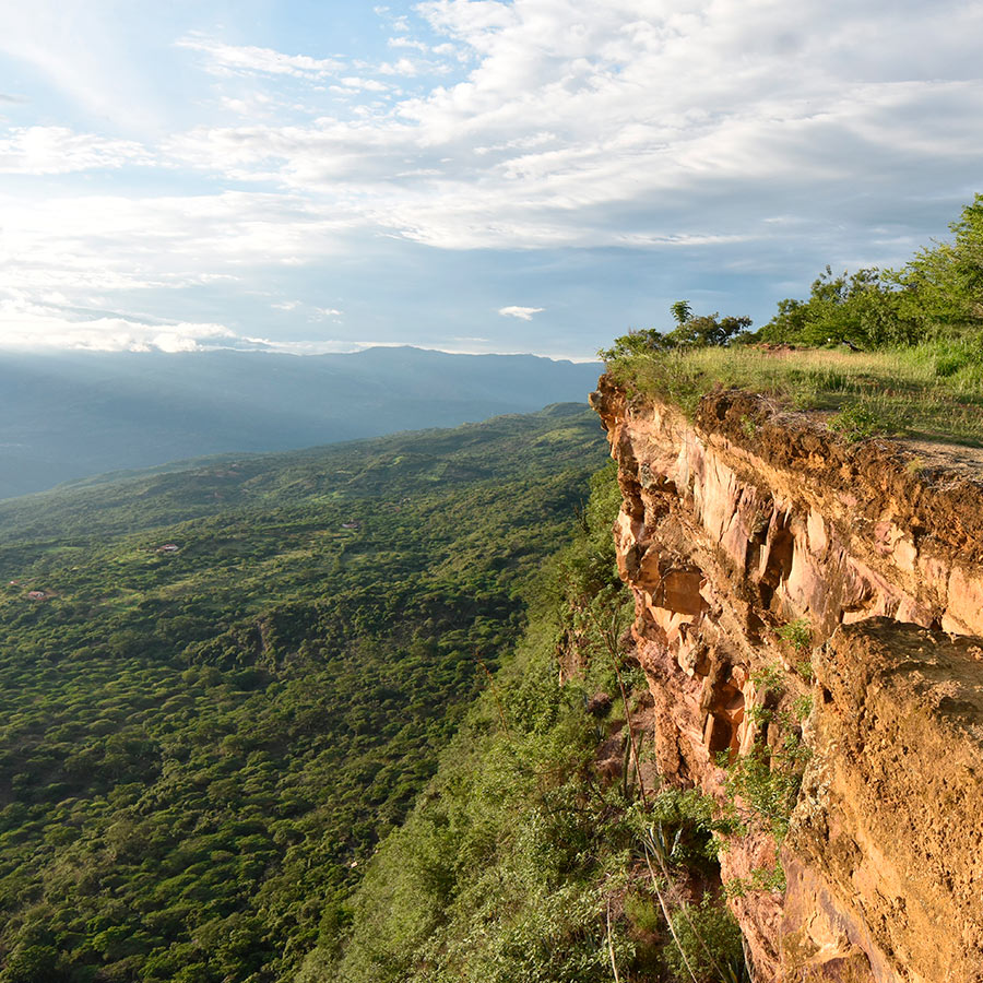 Mirador Salto del Mico en Barichara, Colombia.